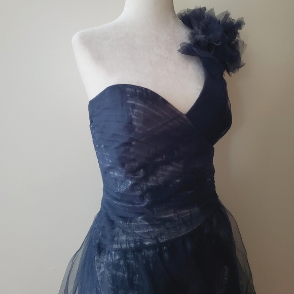 BCBGMaxAzria Silk Tulle Mini Dress - Picture 3 of 16